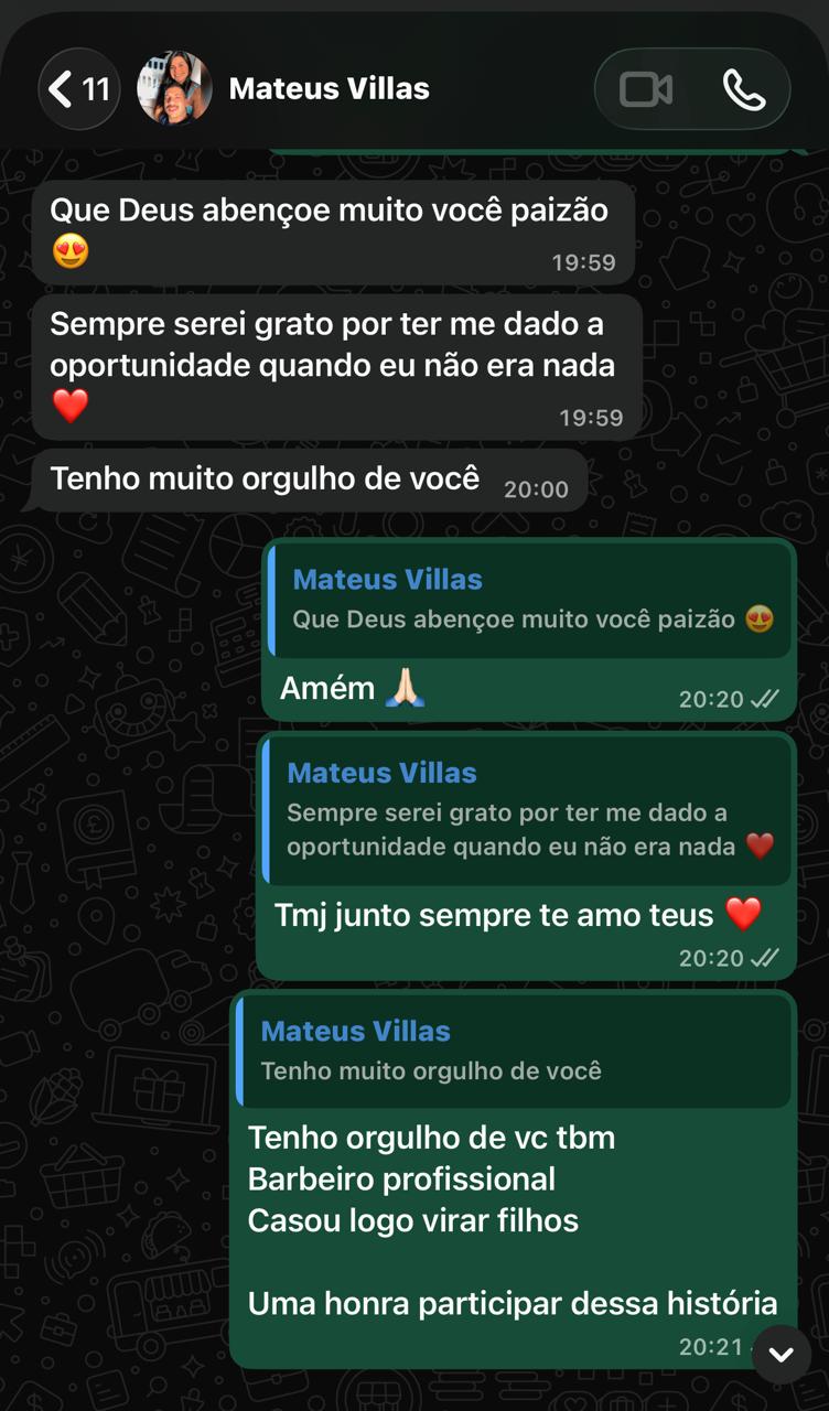 Depoimento do aluno Mateus